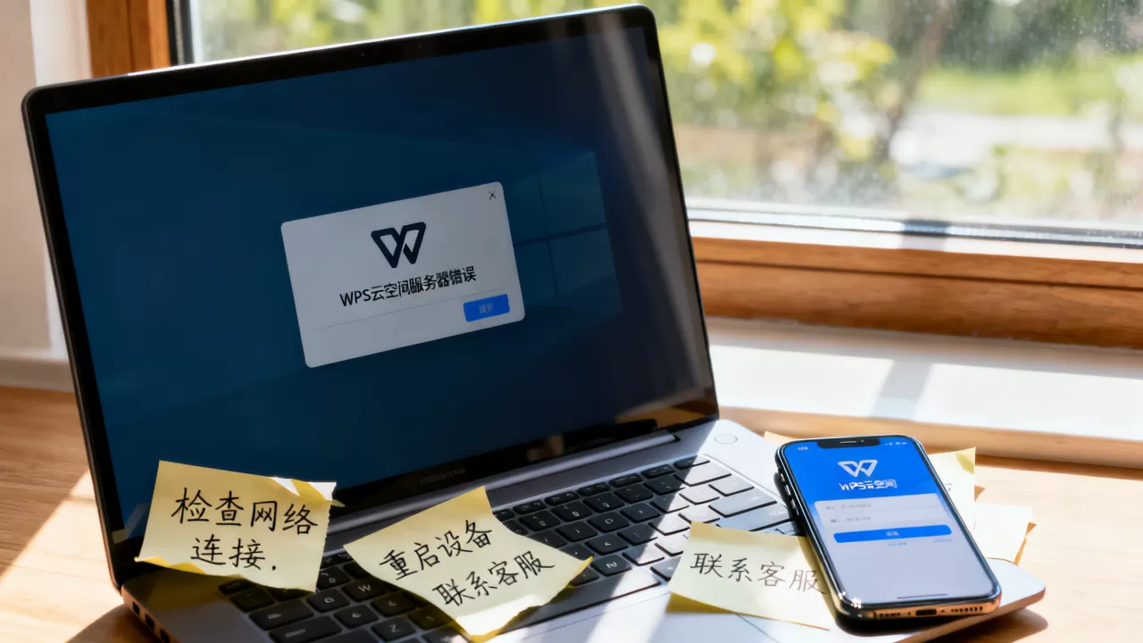 WPS云空间服务器错误是怎么回事,如何解决? WPS云空间服务器错误是怎么回事,如何解决?