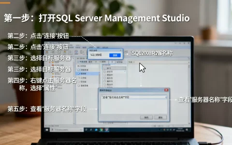 sql2008r2服务器名称在哪看，详细步骤是什么？