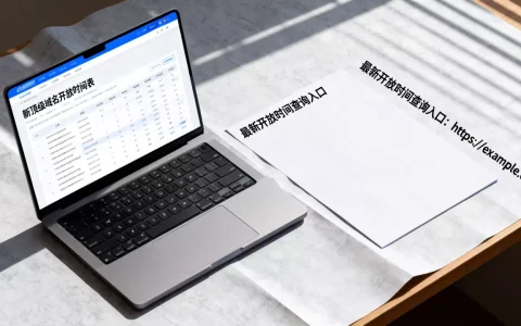 新顶级域名开放时间表具体哪天开放？最新开放时间查询入口在哪？