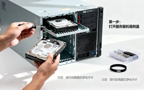 IBM x3250m4服务器硬盘怎么换？，有哪些注意事项