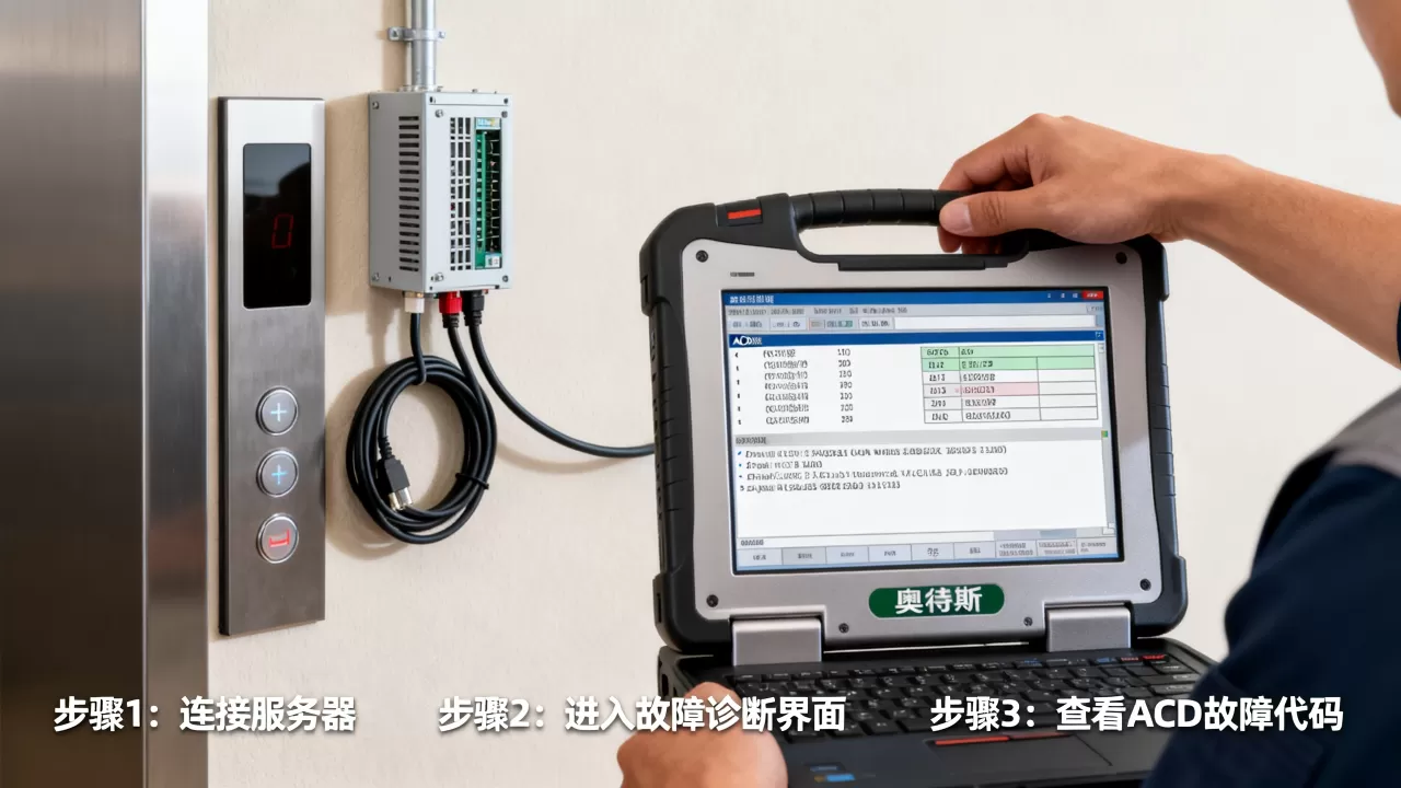 奥的斯电梯ACD故障如何用服务器查看,有哪些方法? 奥的斯电梯ACD故障如何用服务器查看,有哪些方法?