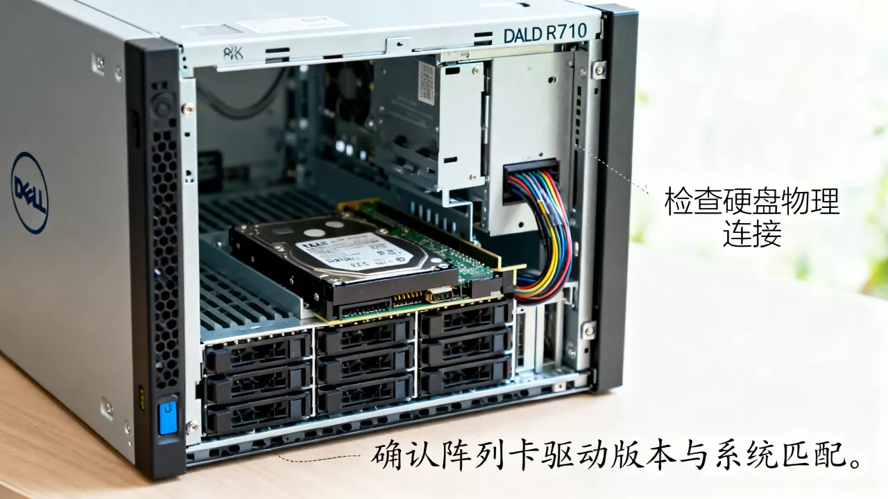 r710服务器为什么找不到硬盘,raid阵列卡驱动装不上咋办 r710服务器为什么找不到硬盘,raid阵列卡驱动装不上咋办