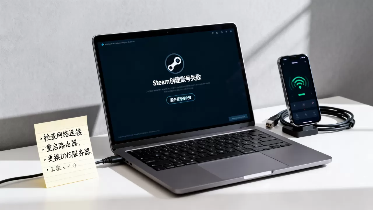 Steam创建账号失败怎么办,服务器连接失败怎么解决? Steam创建账号失败怎么办,服务器连接失败怎么解决?
