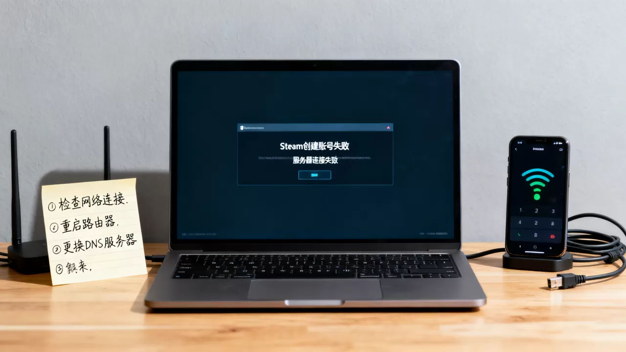 Steam创建账号失败怎么办,服务器连接失败怎么解决? Steam创建账号失败怎么办,服务器连接失败怎么解决?
