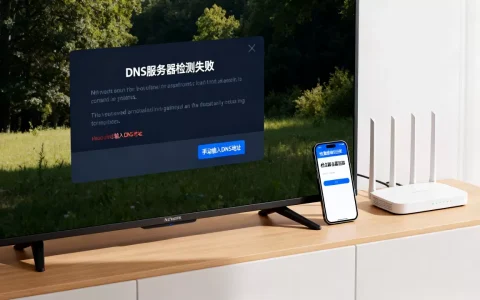 网络电视DNS服务器检测失败怎么回事，怎么解决