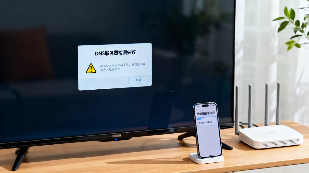 网络电视DNS服务器检测失败怎么回事,怎么解决 网络电视DNS服务器检测失败怎么回事,怎么解决