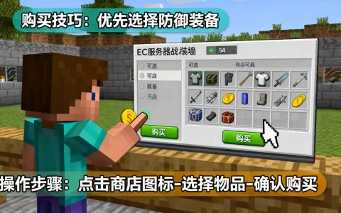 我的世界EC服务器战墙买东西怎么弄，有哪些技巧