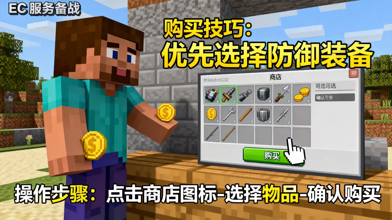 我的世界EC服务器战墙买东西怎么弄,有哪些技巧 我的世界EC服务器战墙买东西怎么弄,有哪些技巧