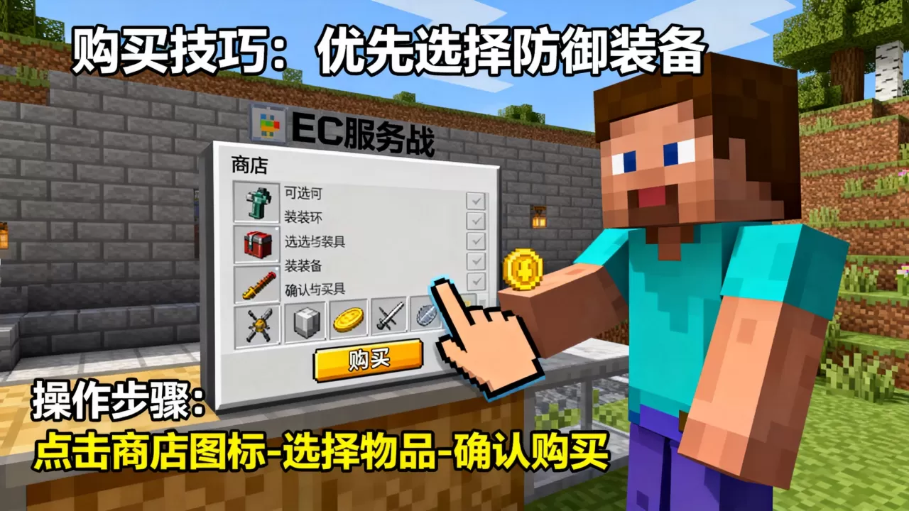 我的世界EC服务器战墙买东西怎么弄,有哪些技巧 我的世界EC服务器战墙买东西怎么弄,有哪些技巧