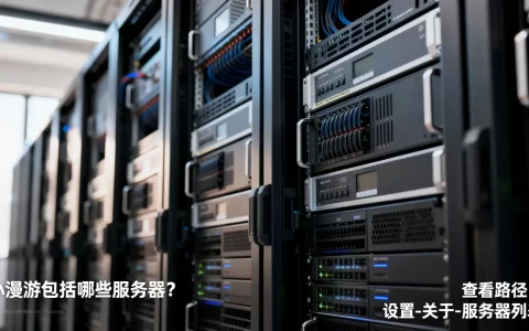 小漫游到底都包括哪些服务器，在哪里看？