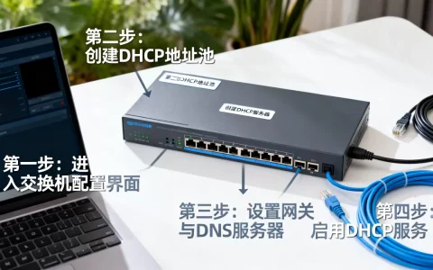 如何在交换机上配置DHCP服务器，配置步骤是什么？