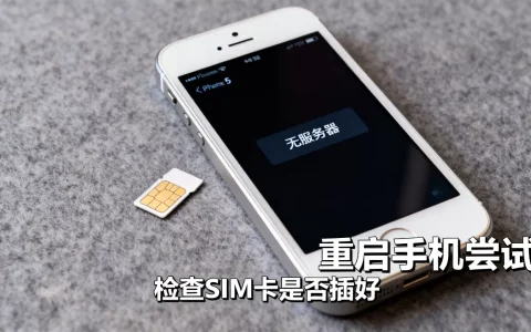 苹果5s换了卡为什么显示无服务器，怎么办