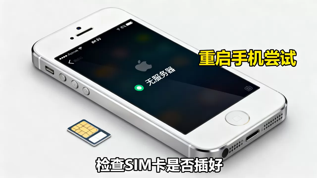 苹果5s换了卡为什么显示无服务器,怎么办 苹果5s换了卡为什么显示无服务器,怎么办