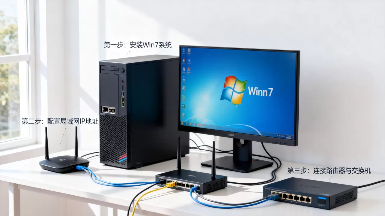 如何搭建局域网服务器装Win7,Win7系统网络配置教程 如何搭建局域网服务器装Win7,Win7系统网络配置教程