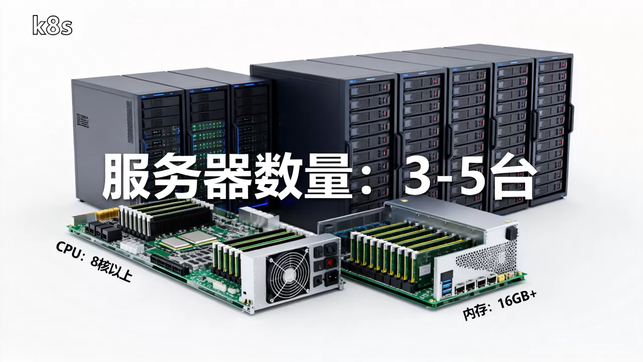 k8s集群适合多少台服务器,硬件要求是什么? k8s集群适合多少台服务器,硬件要求是什么?