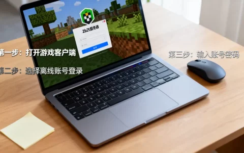 离线账号怎么登录2b2t服务器，详细步骤是什么？