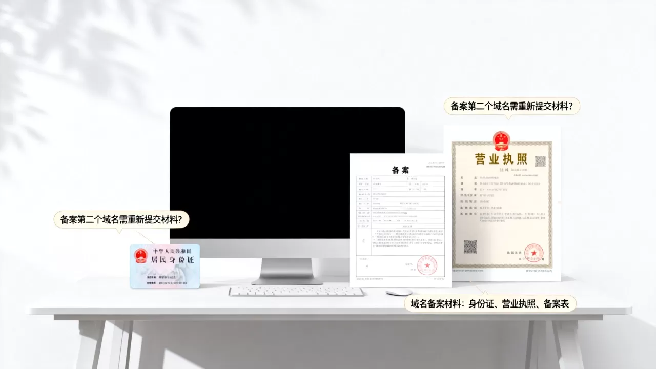 备案第二个域名需要重新提交材料吗?域名备案需要什么材料? 备案第二个域名需要重新提交材料吗?域名备案需要什么材料?
