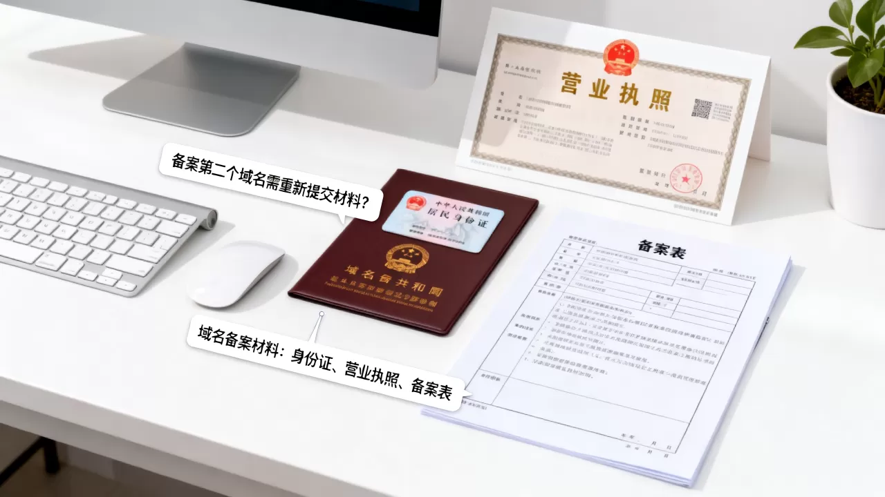 备案第二个域名需要重新提交材料吗?域名备案需要什么材料? 备案第二个域名需要重新提交材料吗?域名备案需要什么材料?