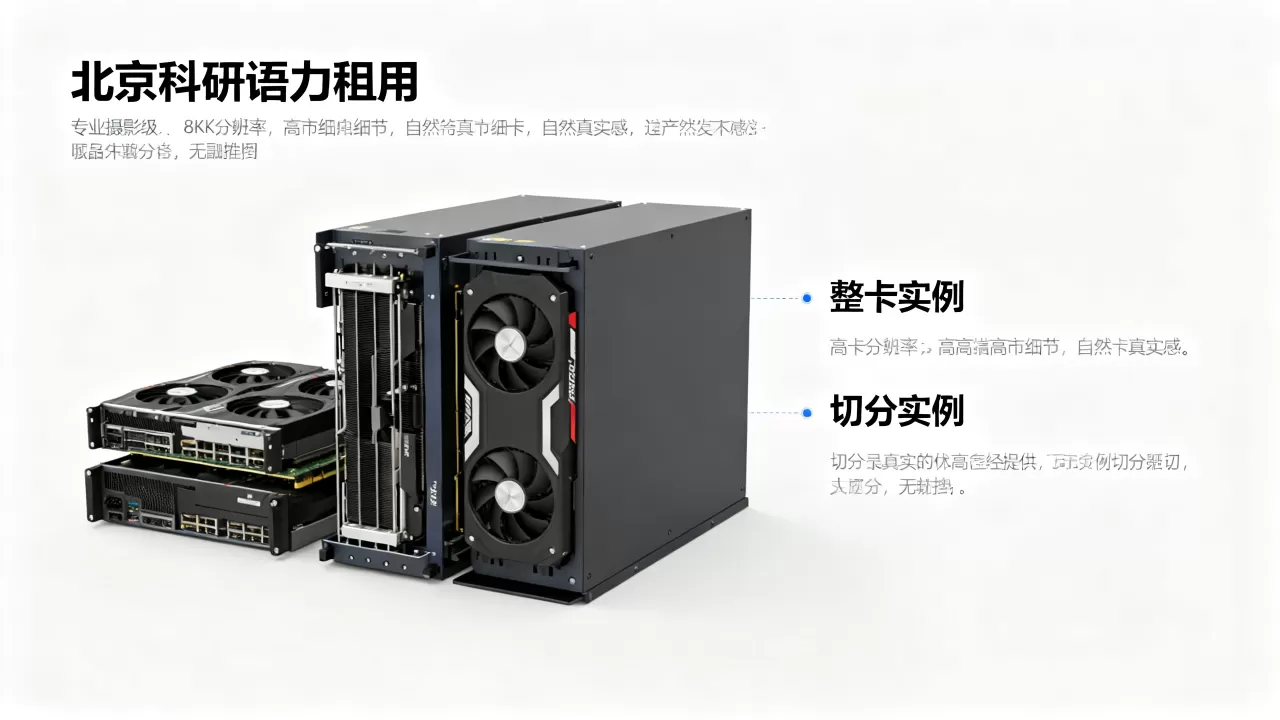 北京科研算力租用选哪个好,整卡切分实例有何区别? 北京科研算力租用选哪个好,整卡切分实例有何区别?