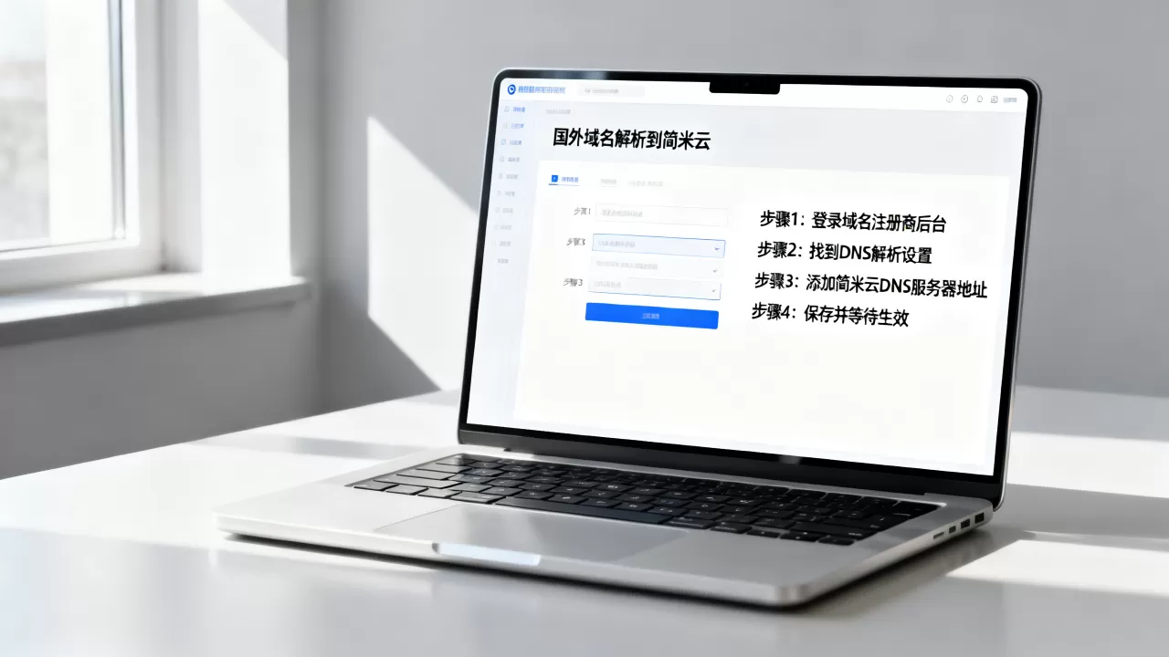 国外域名解析到简米云步骤是什么,国外域名怎么解析到简米云? 国外域名解析到简米云步骤是什么,国外域名怎么解析到简米云?