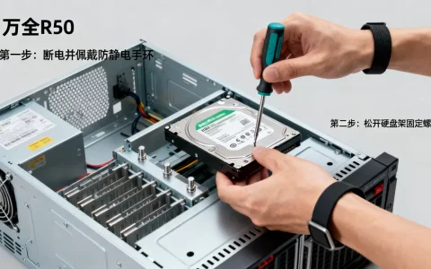 万全R510服务器怎么换硬盘，更换时有哪些注意事项？