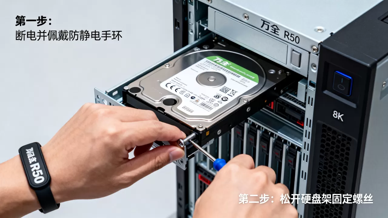 万全R510服务器怎么换硬盘,更换时有哪些注意事项? 万全R510服务器怎么换硬盘,更换时有哪些注意事项?