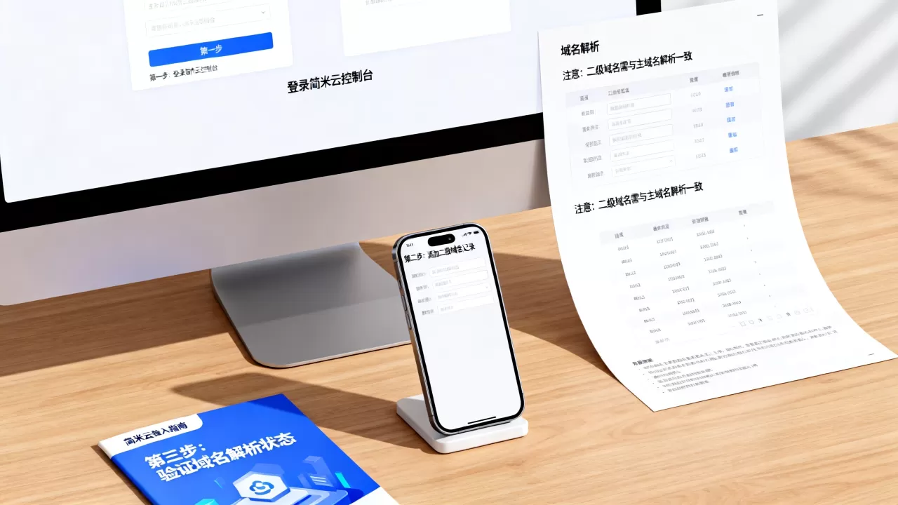二级域名接入简米云具体步骤和注意事项有哪些?怎么配置 二级域名接入简米云具体步骤和注意事项有哪些?怎么配置
