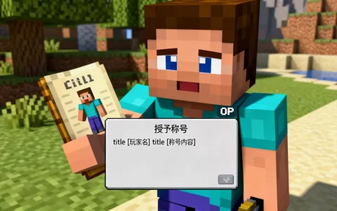 我的世界服务器OP怎么给别人称号？，我的世界怎么给玩家称号？