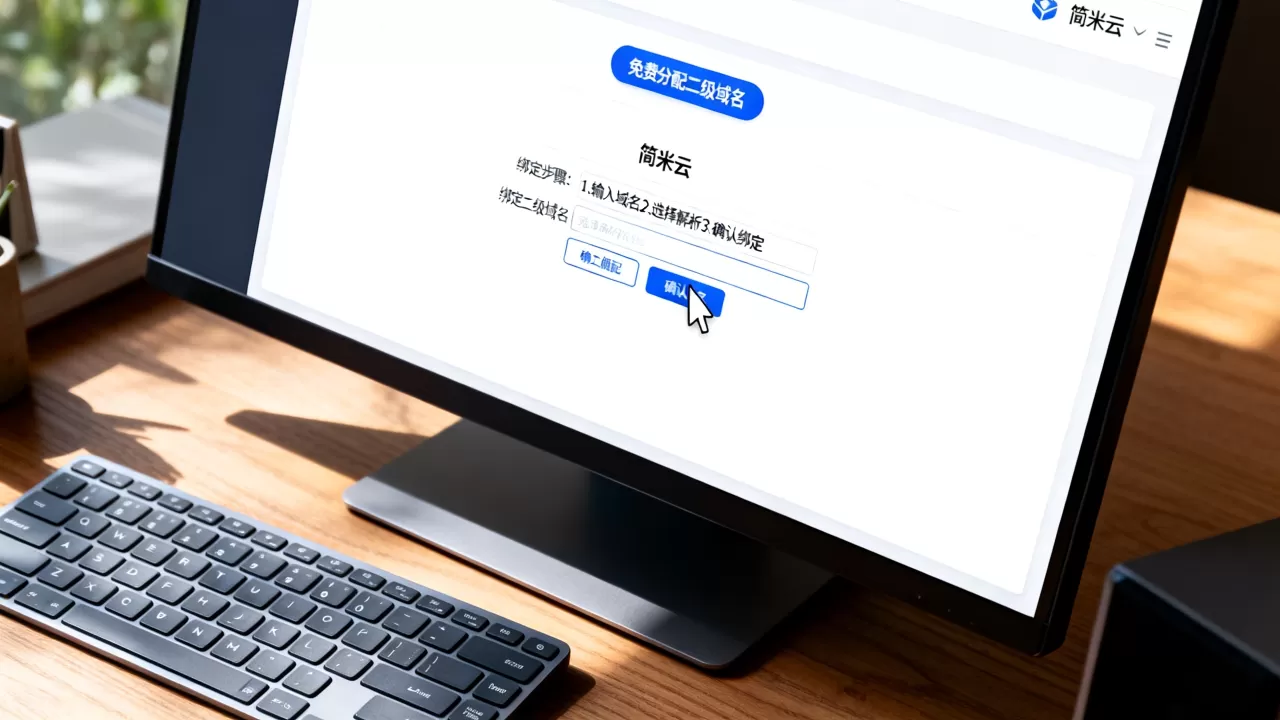简米云如何免费分配二级域名?二级域名绑定需要哪些步骤? 简米云如何免费分配二级域名?二级域名绑定需要哪些步骤?