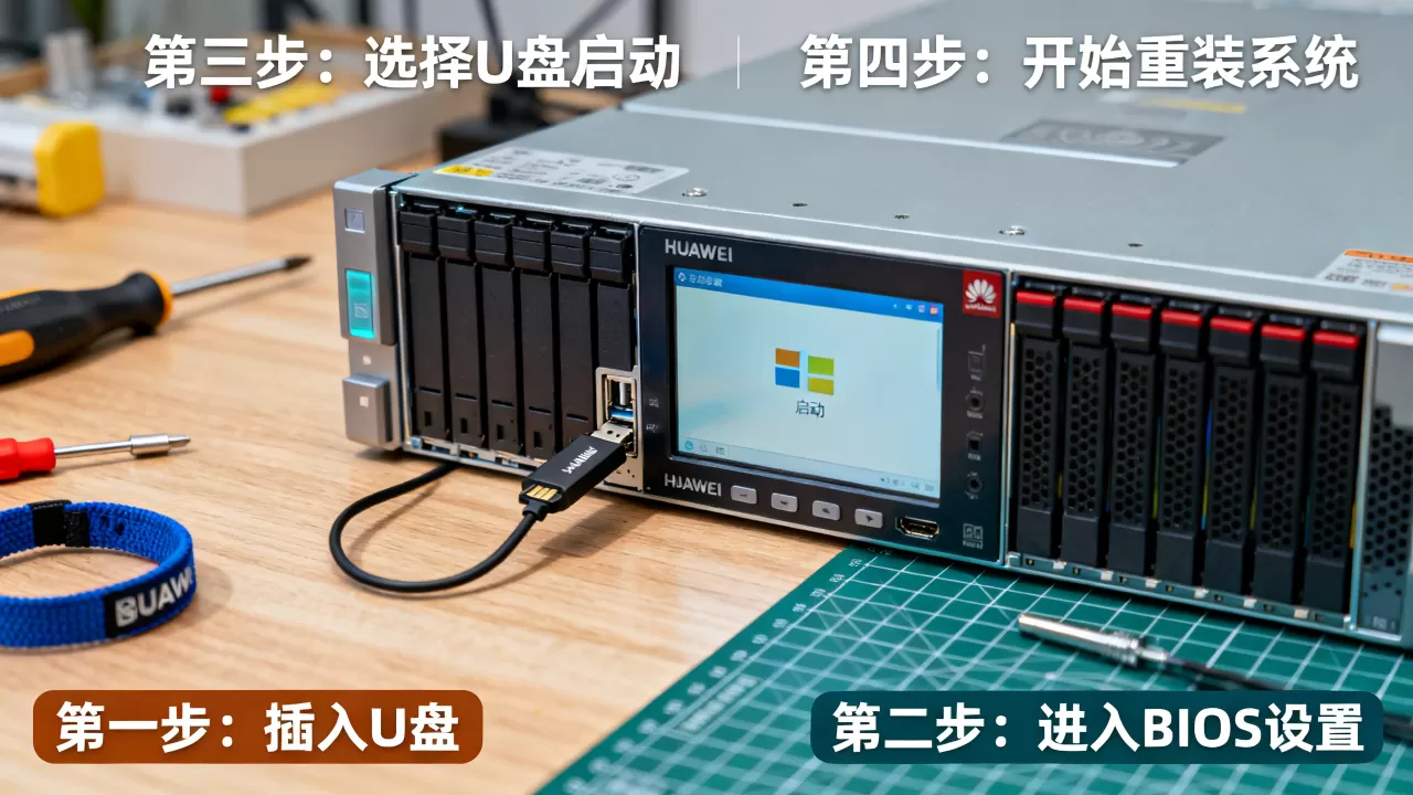 华为刀片服务器如何用U盘重装系统?,详细步骤是什么? 华为刀片服务器如何用U盘重装系统?,详细步骤是什么?