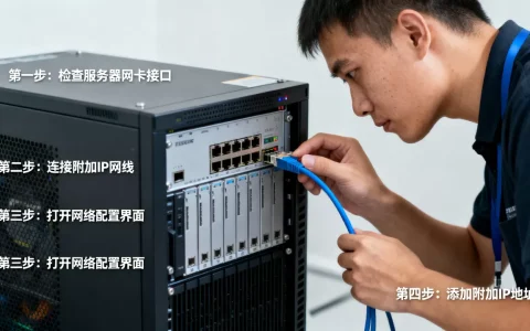 服务器怎么把附加IP添加到网卡，具体步骤是什么