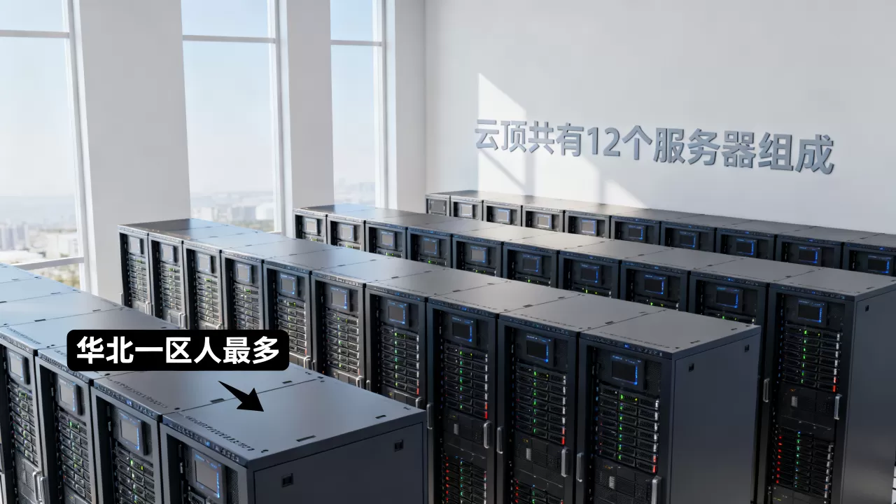 云顶一共有多少个服务器组成,哪个区人最多? 云顶一共有多少个服务器组成,哪个区人最多?