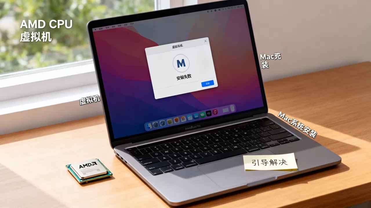 AMD CPU虚拟机Mac系统安装失败?引导怎么解决 AMD CPU虚拟机Mac系统安装失败?引导怎么解决