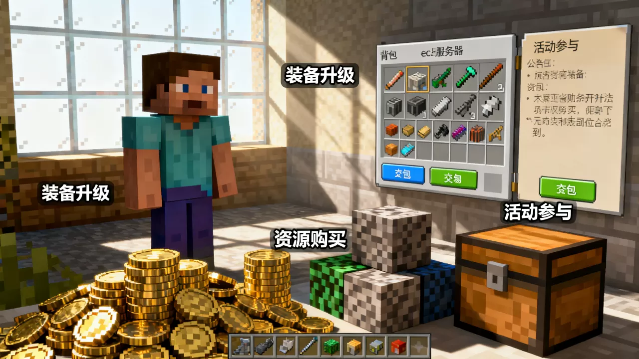 我的世界ec服务器压岁钱怎么花最划算?如何分配? 我的世界ec服务器压岁钱怎么花最划算?如何分配?