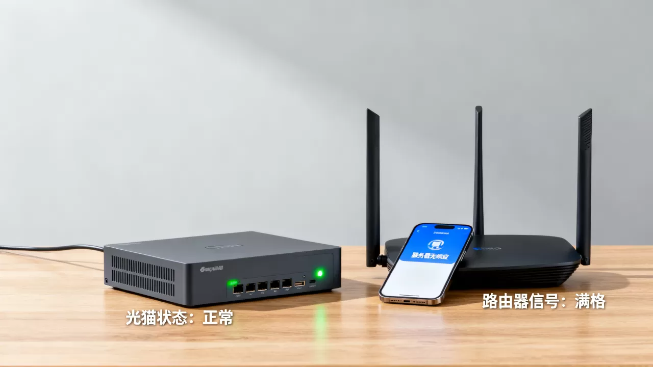 宽带连接wifi显示服务器无响应怎么办,光猫还是路由器故障? 宽带连接wifi显示服务器无响应怎么办,光猫还是路由器故障?