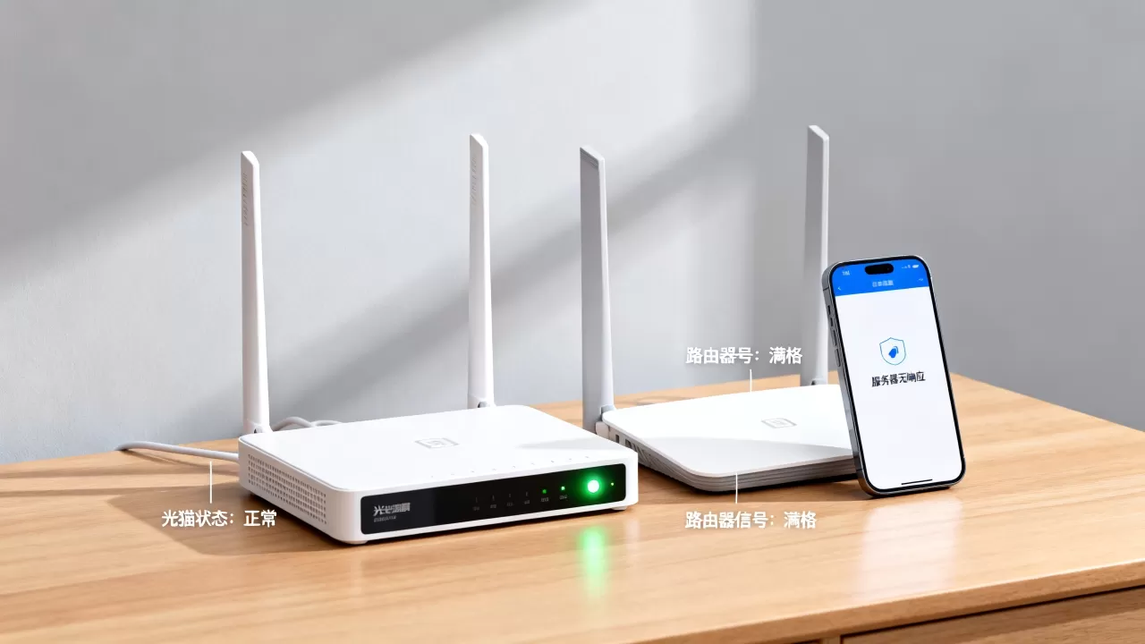 宽带连接wifi显示服务器无响应怎么办,光猫还是路由器故障? 宽带连接wifi显示服务器无响应怎么办,光猫还是路由器故障?