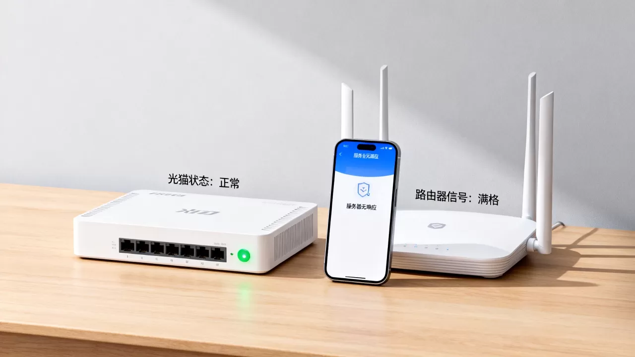 宽带连接wifi显示服务器无响应怎么办,光猫还是路由器故障? 宽带连接wifi显示服务器无响应怎么办,光猫还是路由器故障?