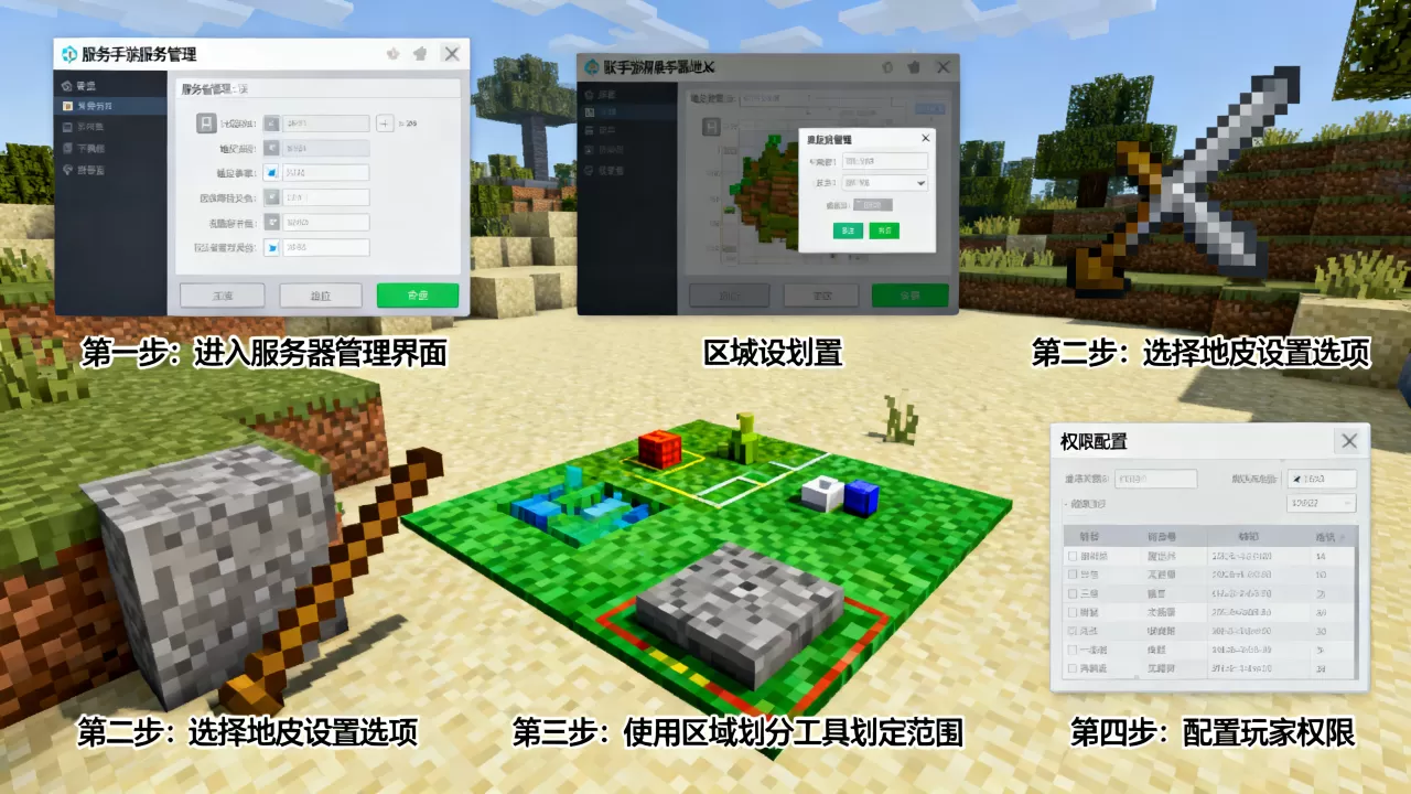 我的世界手游服务器地皮怎么设置,详细步骤有哪些 我的世界手游服务器地皮怎么设置,详细步骤有哪些