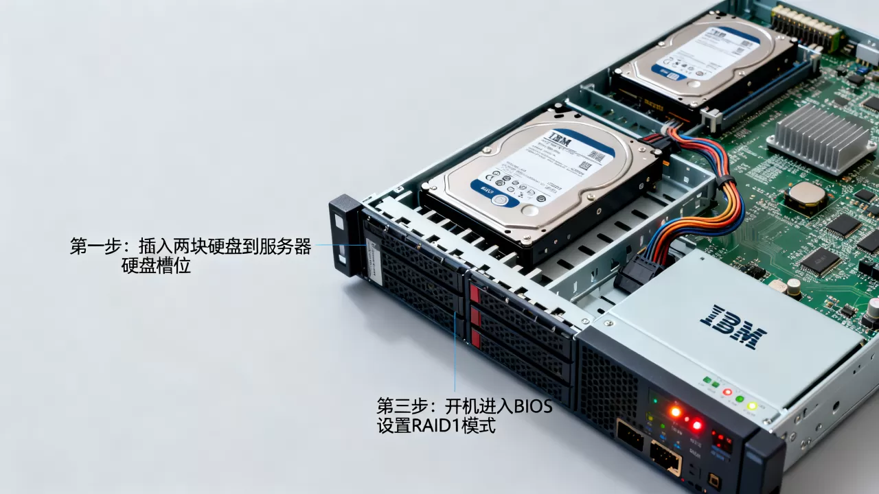 IBM服务器怎么做2个RAID1,RAID1配置步骤是什么? IBM服务器怎么做2个RAID1,RAID1配置步骤是什么?