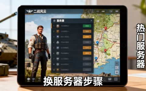 ipad上的二战风云怎么换服务器？，哪个服务器人最多
