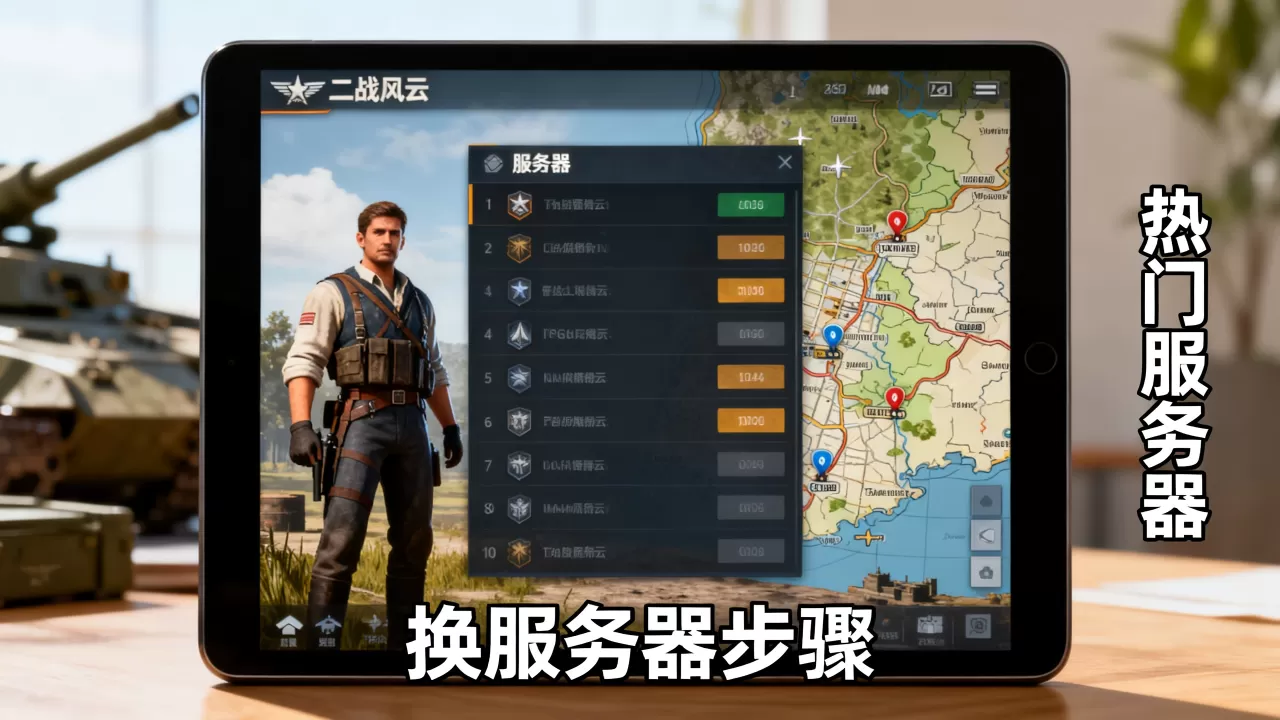 ipad上的二战风云怎么换服务器?,哪个服务器人最多 ipad上的二战风云怎么换服务器?,哪个服务器人最多