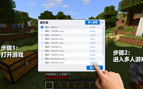 我的世界Java联机服务器地址在哪看，怎么查？