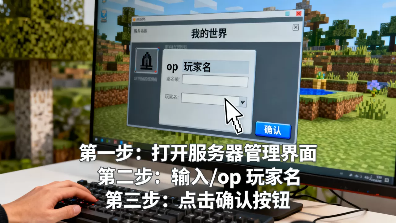 电脑我的世界服务器怎么给op,具体操作步骤是什么? 电脑我的世界服务器怎么给op,具体操作步骤是什么?