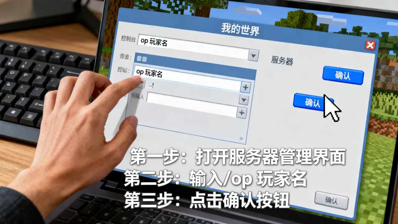 电脑我的世界服务器怎么给op,具体操作步骤是什么? 电脑我的世界服务器怎么给op,具体操作步骤是什么?