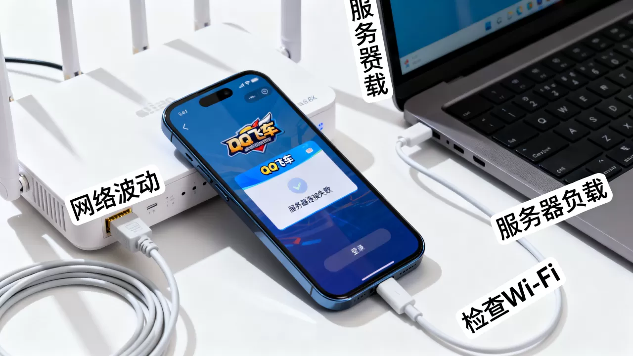 QQ飞车手游服务器为什么总失败,怎么解决 QQ飞车手游服务器为什么总失败,怎么解决
