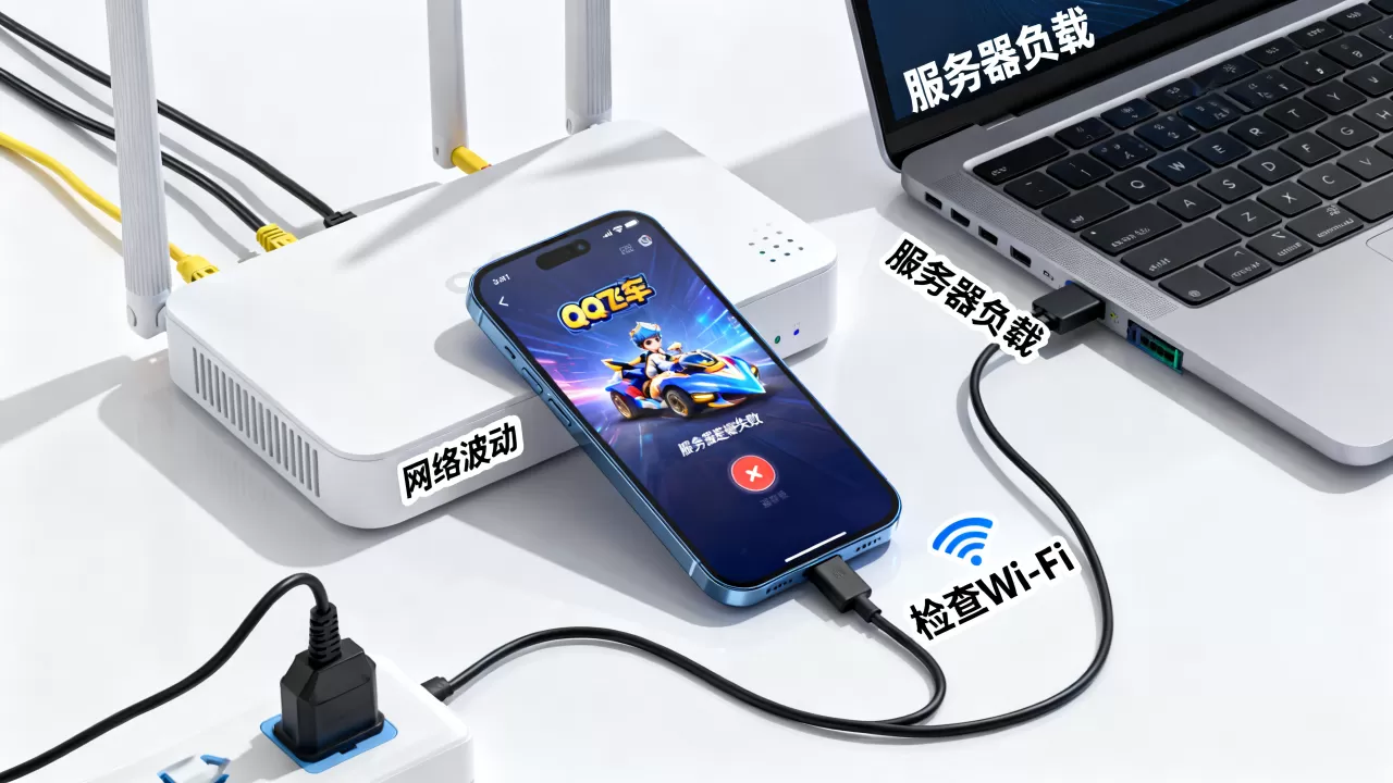 QQ飞车手游服务器为什么总失败,怎么解决 QQ飞车手游服务器为什么总失败,怎么解决