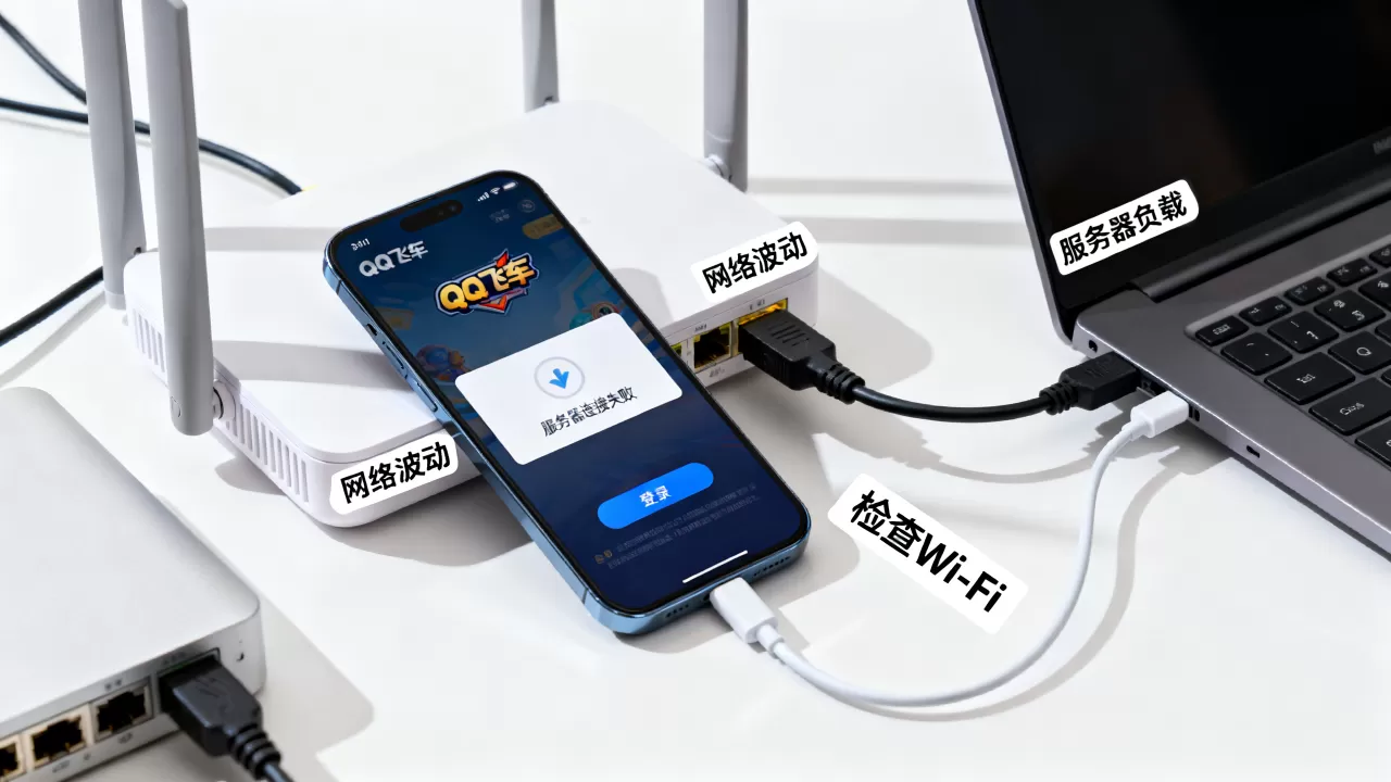 QQ飞车手游服务器为什么总失败,怎么解决 QQ飞车手游服务器为什么总失败,怎么解决