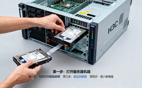 H3C服务器加硬盘怎么做，服务器硬盘热插拔步骤有哪些