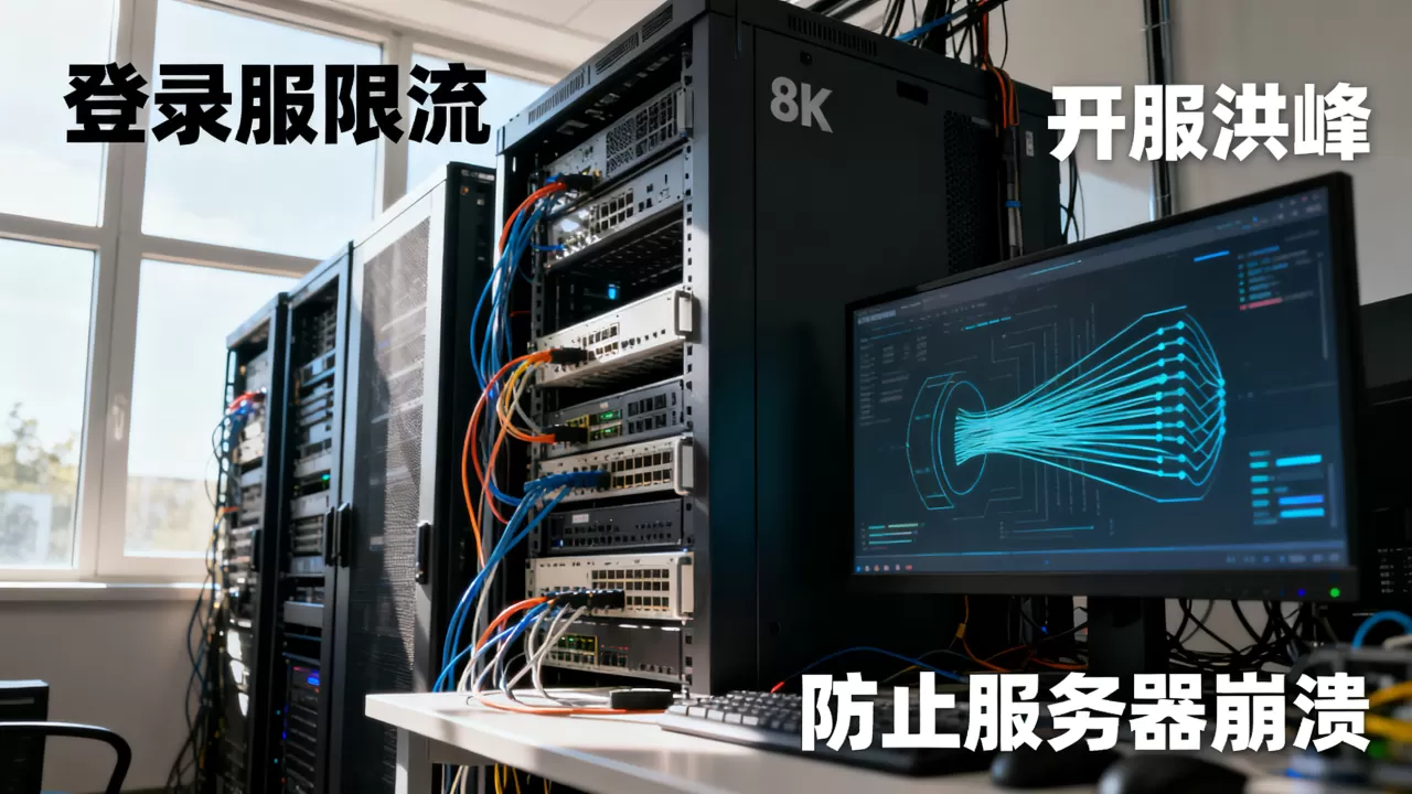 登录服限流在开服洪峰有何用?,开服洪峰如何防止服务器崩溃? 登录服限流在开服洪峰有何用?,开服洪峰如何防止服务器崩溃?
