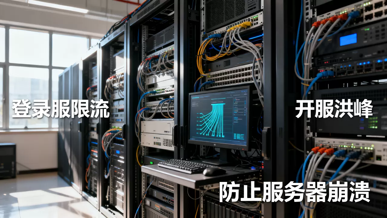 登录服限流在开服洪峰有何用?,开服洪峰如何防止服务器崩溃? 登录服限流在开服洪峰有何用?,开服洪峰如何防止服务器崩溃?